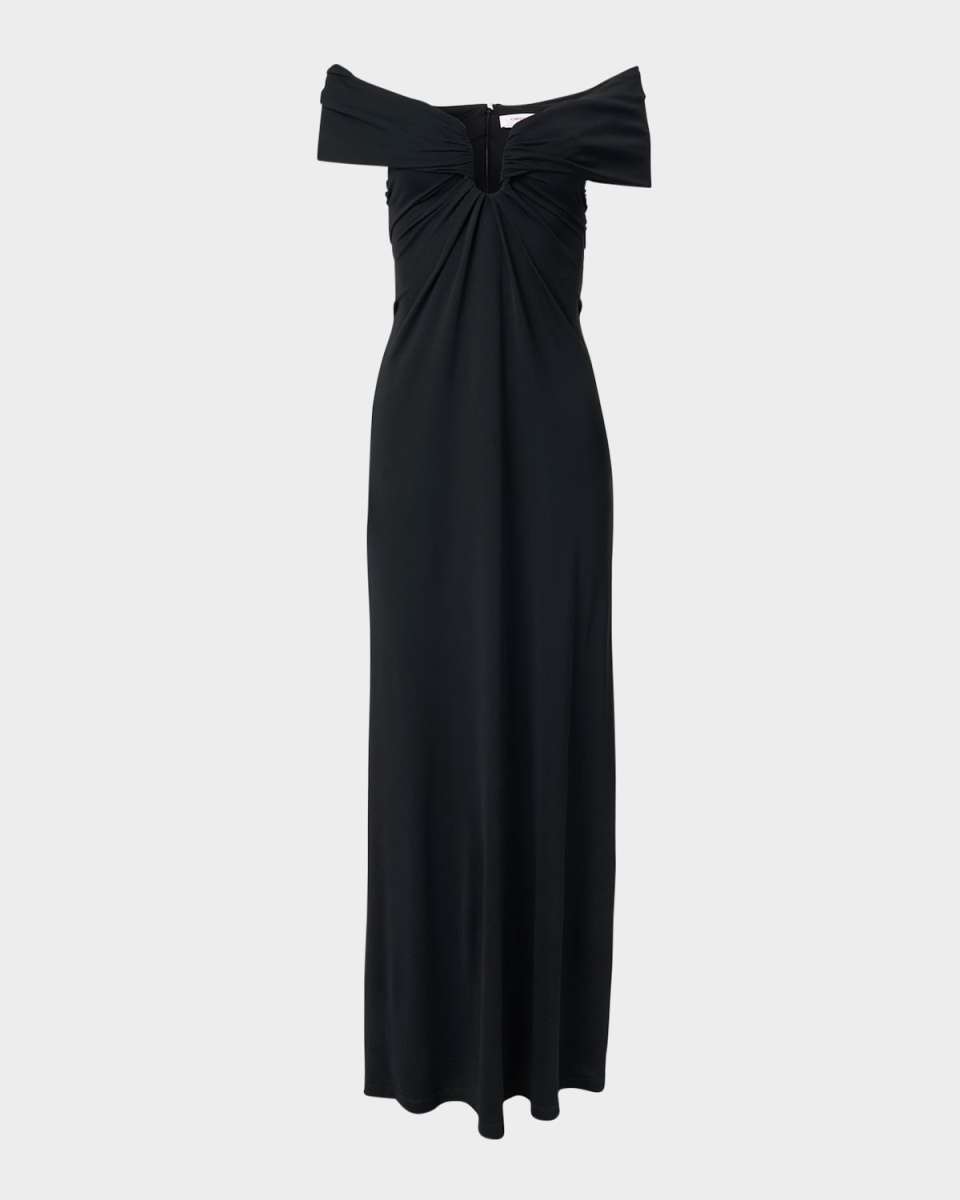 Off-The-Shoulder Ruched Gown